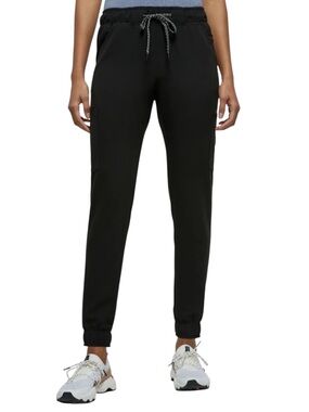 Jaanuu • 9 Pocket Black Mesh-Enhanced Scrub Jogger - MT
